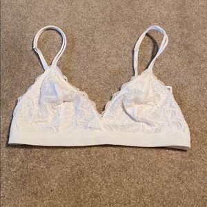 white lace bralette